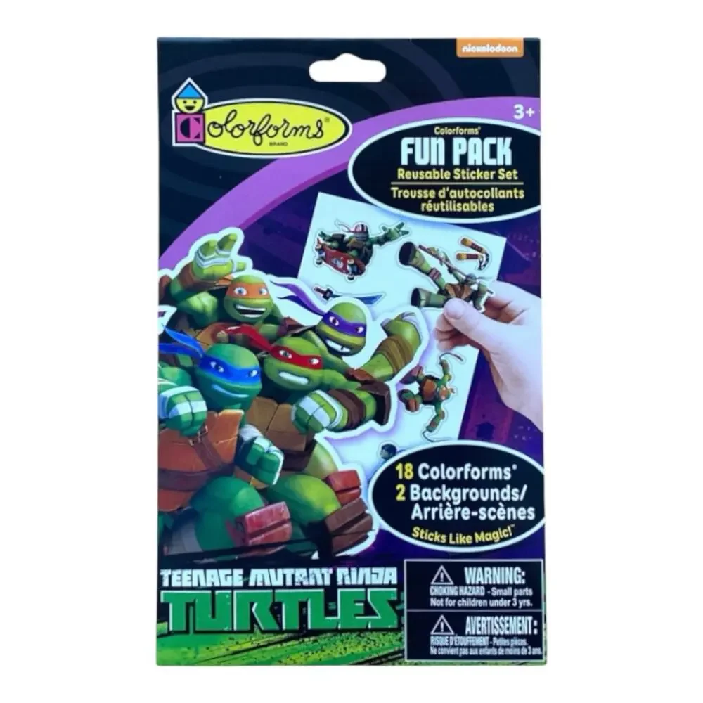 TMNT Easter Basket Filler Toy Set Ninja Turtles Sticker Pack Figure Kids Gift
